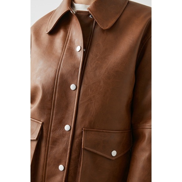 NWOT Rails Mathis Faux Leather Jacket - Picture 2 of 5